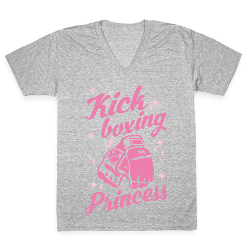 Kickboxing Princess V-Neck Tee Shirt