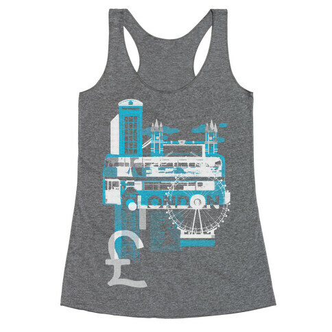 London Travel Visit Racerback Tank Top