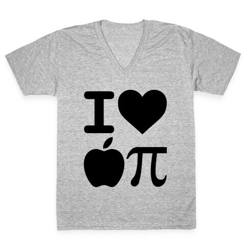 I Love Apple Pie V-Neck Tee Shirt