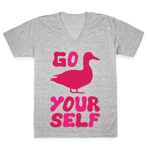 Go Duck Yourself V-Neck Tee Shirt