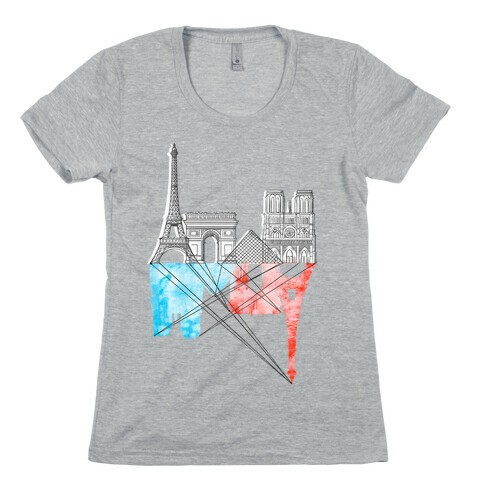 Paris Womens T-Shirt