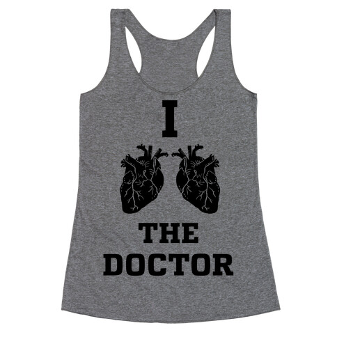 I Heart The Doctor Racerback Tank Top