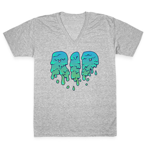 RIP Green Slime V-Neck Tee Shirt