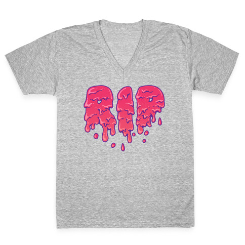 RIP Pink Slime V-Neck Tee Shirt