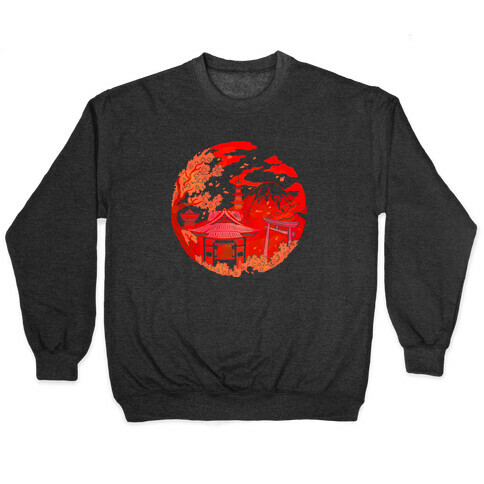 Japan's Mount Fuji and Shinto Shrines Inside the Rising Sun Pullover