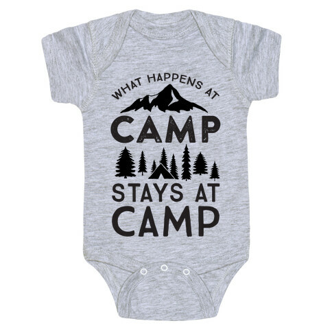 What Happens At Camp Stays At Camp Baby One-Piece