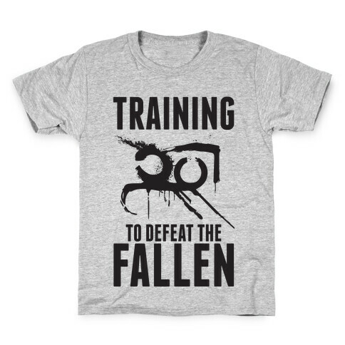 Training To Defeat The Fallen Kids T-Shirt