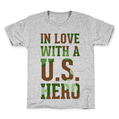 In Love With a U.S. Hero Kids T-Shirt