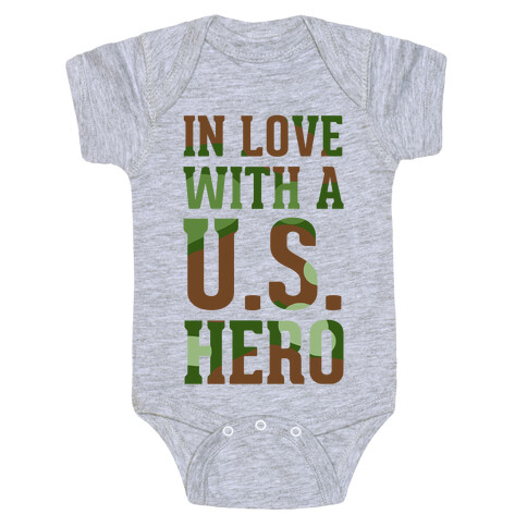 In Love With a U.S. Hero Baby One-Piece