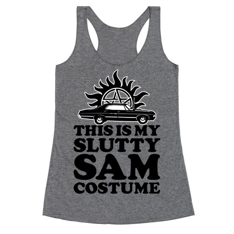 Slutty Sam Costume Racerback Tank Top