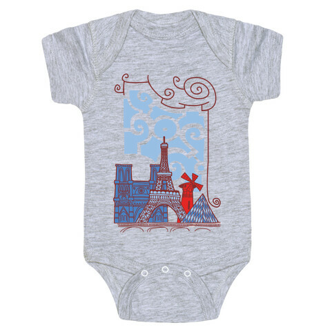 The City of Love Baby One-Piece