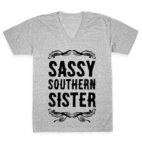 Sassy Southern Sister V-Neck Tee Shirt