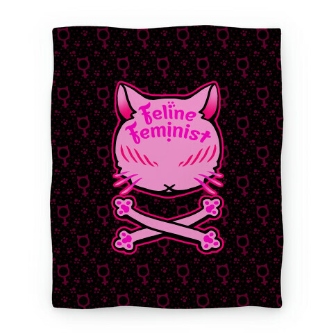 Feline Feminist Blanket