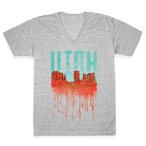 Monument Valley, Utah V-Neck Tee Shirt