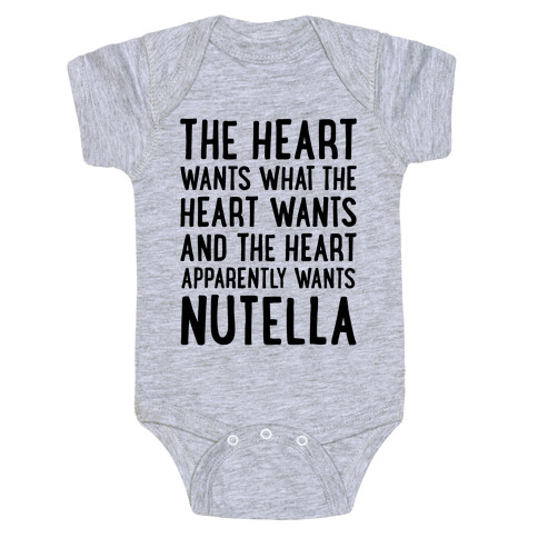 The Heart Wants Nutella Baby One-Piece
