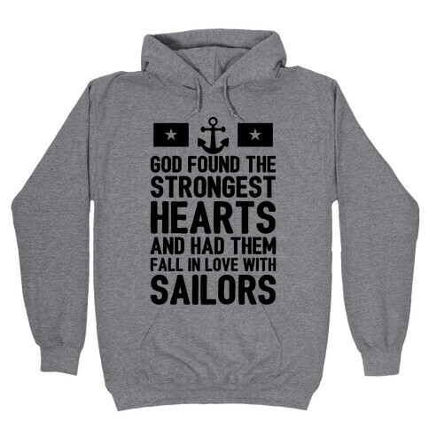 God Found The Strongest Hearts (Navy) Hooded Sweatshirt