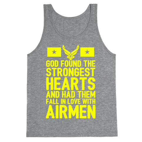God Found The Strongest Hearts (Air Force) Tank Top