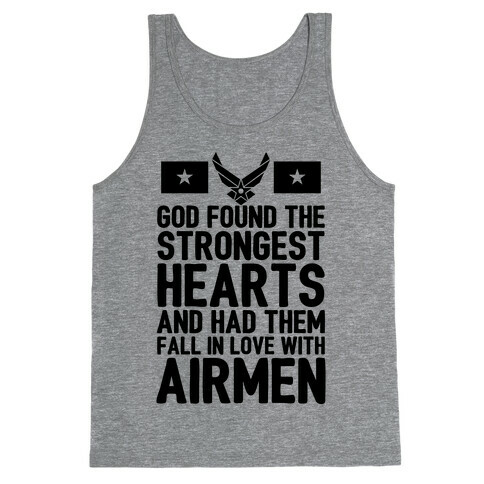 God Found The Strongest Hearts (Air Force) Tank Top