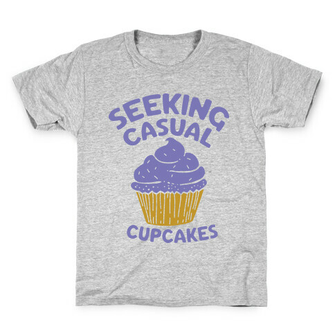 Seeking Casual Cupcakes Kids T-Shirt
