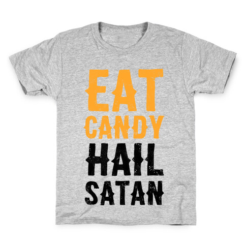 Eat Candy Hail Satan Kids T-Shirt