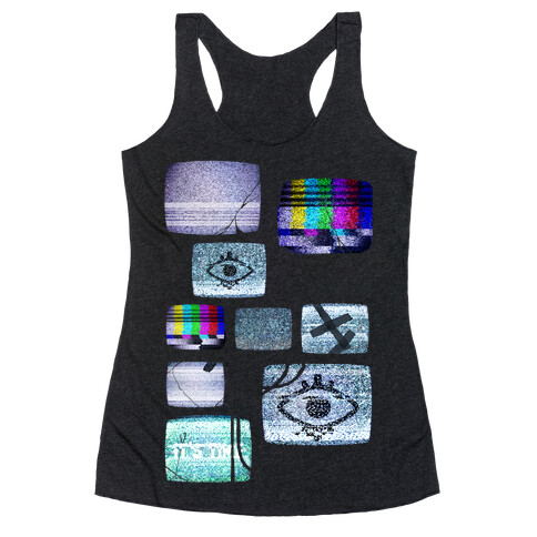 Static Tv Set Racerback Tank Top