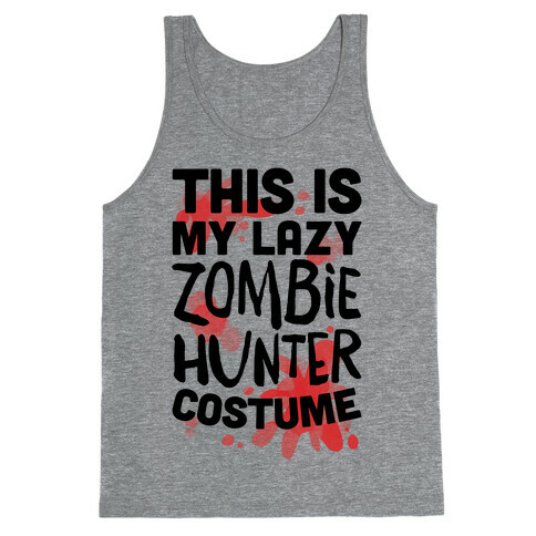 Lazy Zombie Hunter Costume Tank Top