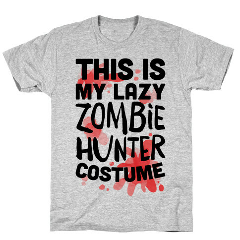 Lazy Zombie Hunter Costume T-Shirt