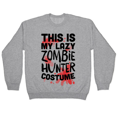 Lazy Zombie Hunter Costume Pullover