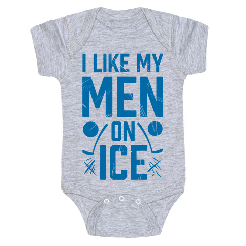 I Like My Men on Ice Baby One-Piece