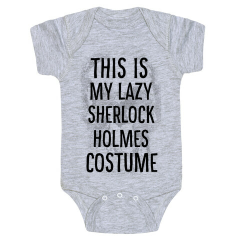 Lazy Sherlock Holmes Costume Baby One-Piece