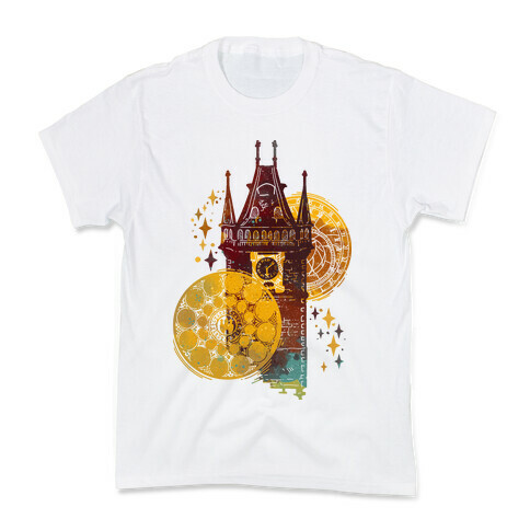 Prague Astronomical Clock Kids T-Shirt
