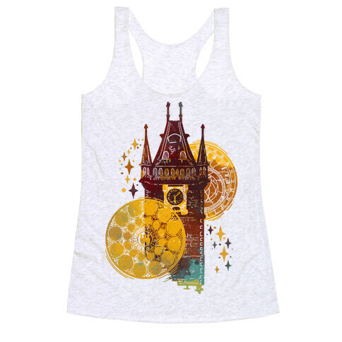 Prague Astronomical Clock Racerback Tank Top