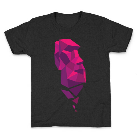 Fractal Moai Head Kids T-Shirt