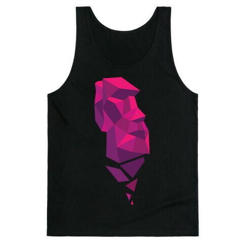 Fractal Moai Head Tank Top