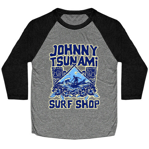 Johnny Tsunami Surf Shop Baseball Tee
