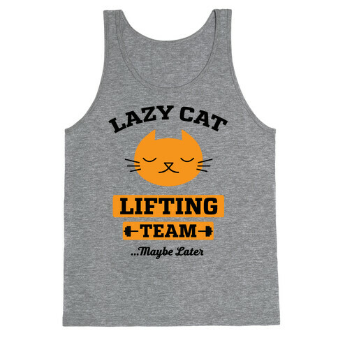 Lazy Cat Lifting Team Tank Top