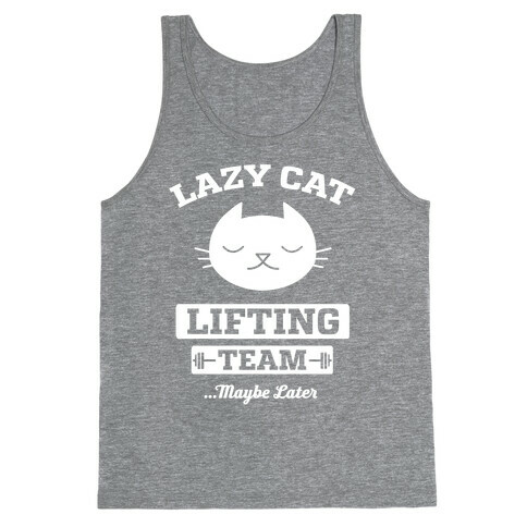 Lazy Cat Lifting Team Tank Top