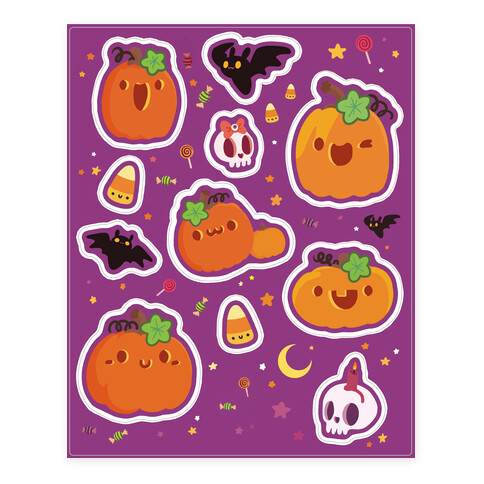 Cute 'n Spooky Halloween Stickers and Decal Sheet