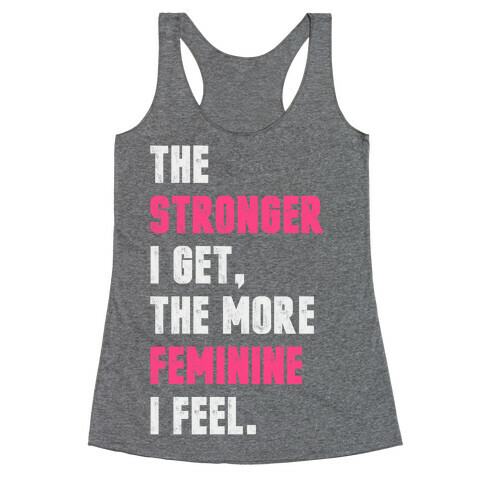 Strong Feminine Workout Racerback Tank Top