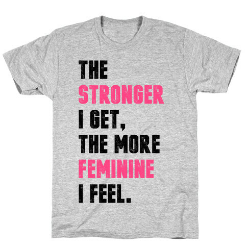 Strong Feminine Workout T-Shirt