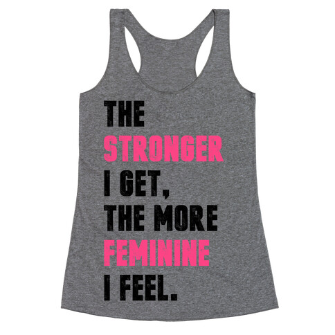 Strong Feminine Workout Racerback Tank Top