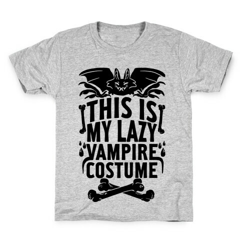 This Is My Lazy Vampire Costume Kids T-Shirt