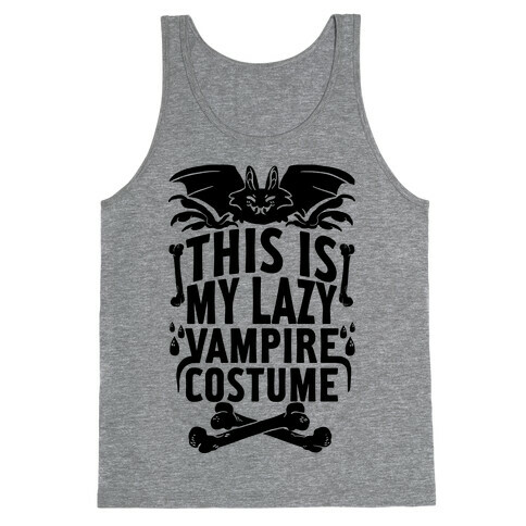 This Is My Lazy Vampire Costume Tank Top