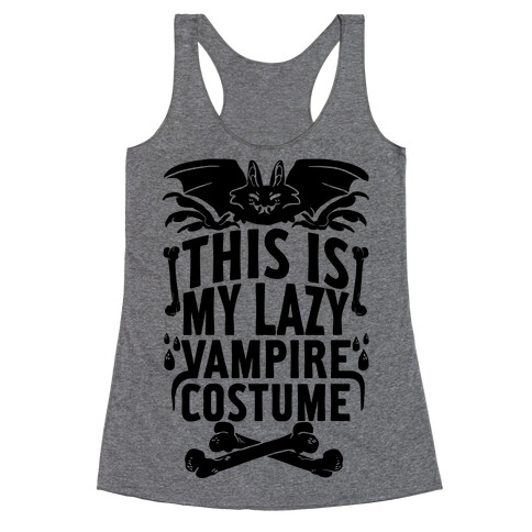 This Is My Lazy Vampire Costume Racerback Tank Top