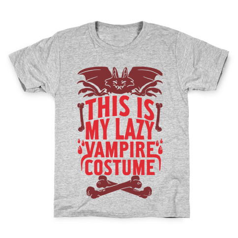 This Is My Lazy Vampire Costume Kids T-Shirt