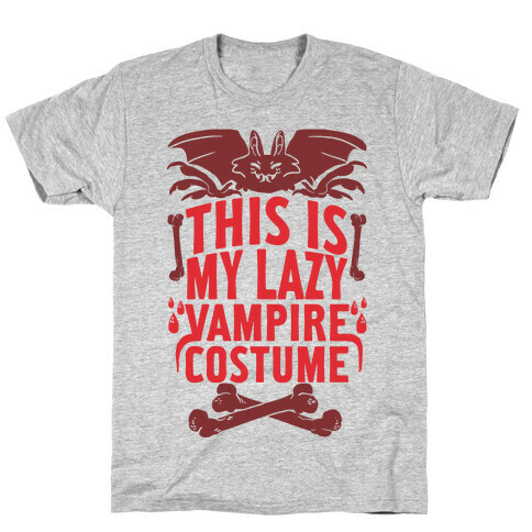 This Is My Lazy Vampire Costume T-Shirt
