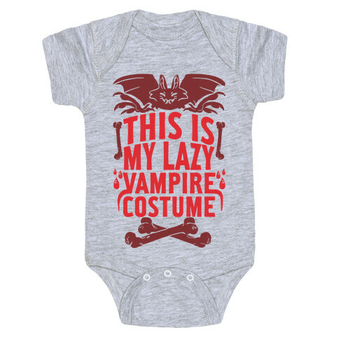This Is My Lazy Vampire Costume Baby One-Piece