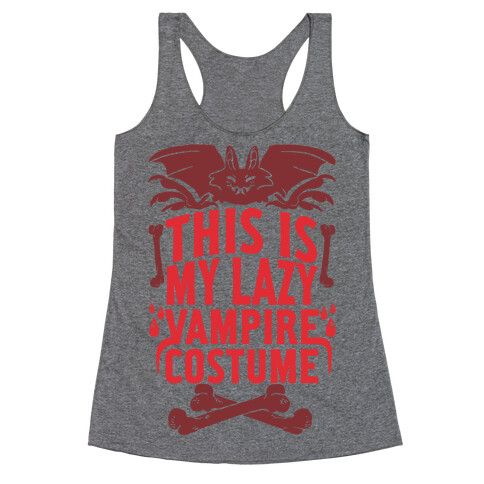 This Is My Lazy Vampire Costume Racerback Tank Top