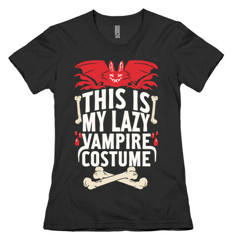 This Is My Lazy Vampire Costume Womens T-Shirt