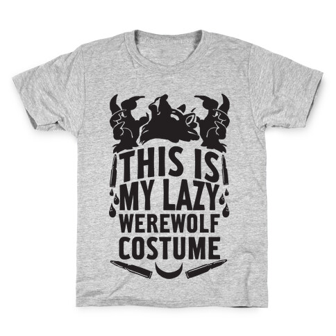 This Is My Lazy Werewolf Costume Kids T-Shirt